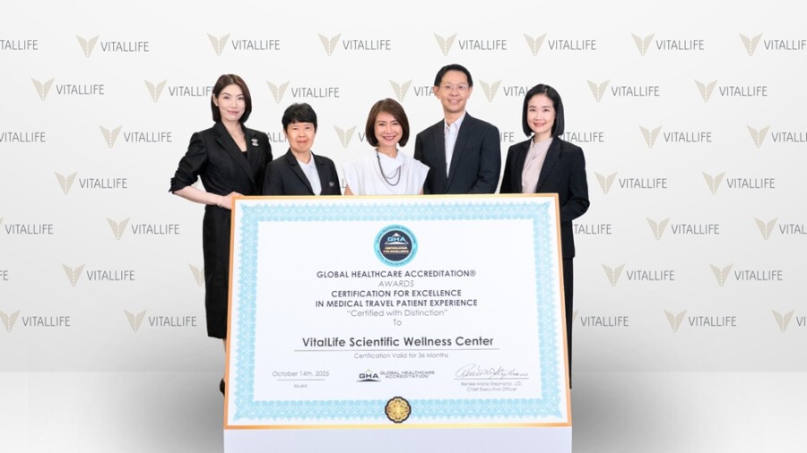 “ไวทัลไลฟ์ ในเครือบำรุงราษฎร์ คว้ารางวัลการรับรองมาตรฐานสูงสุดด้านการท่องเที่ยวเชิงสุขภาพ”